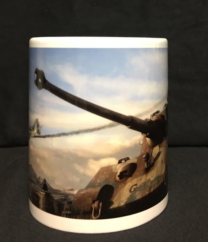 stylish travel cups for hot drinks-WWII German Panther Tank Coffee Mug