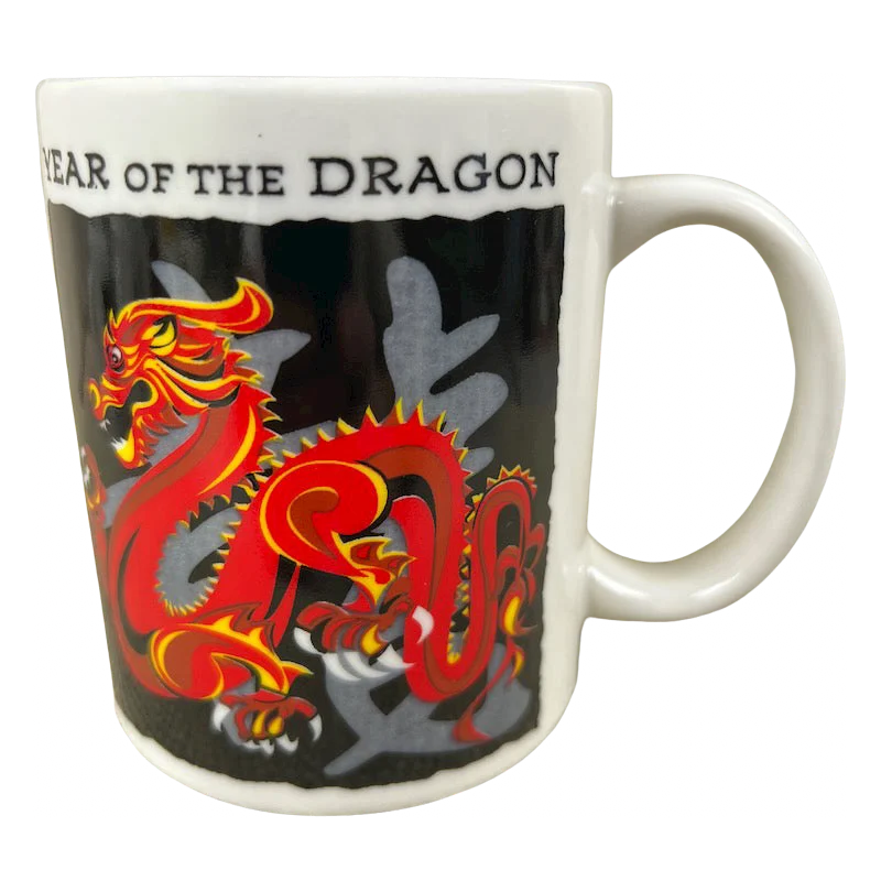 personalized coffee cups for weddings-Year Of The Dragon Chinese Zodiac Mug Golden Wave Creations