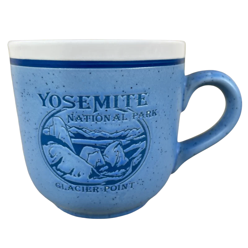 cute coffee cups for brunch gatherings-Yosemite National Park Glacier Point Etched Vintage Mug