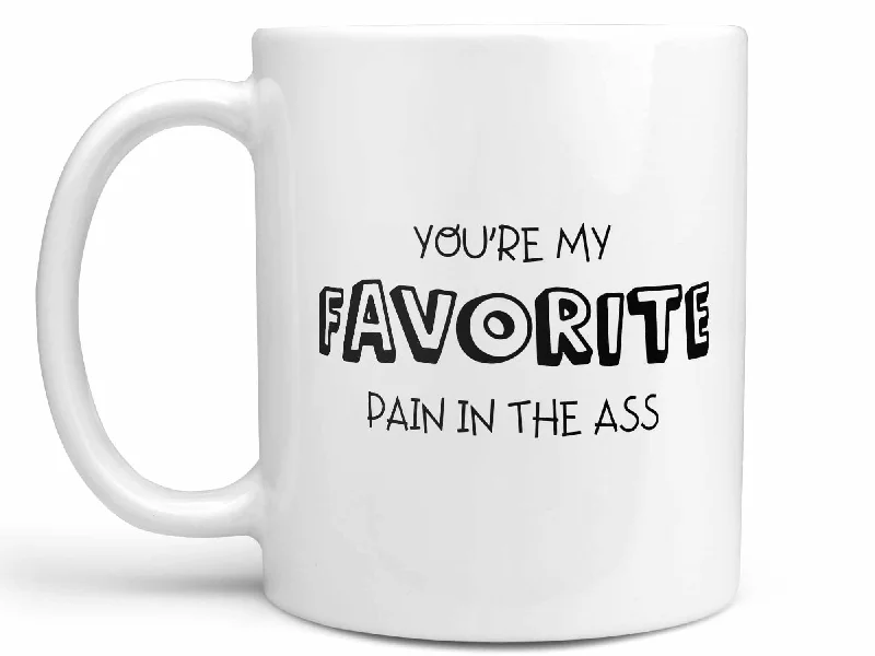 cute mugs with animal prints-You're My Favorite Pain Coffee Mug