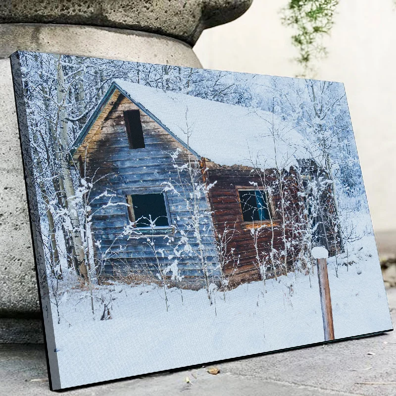 city landscape canvas art prints-Abandoned Cabin