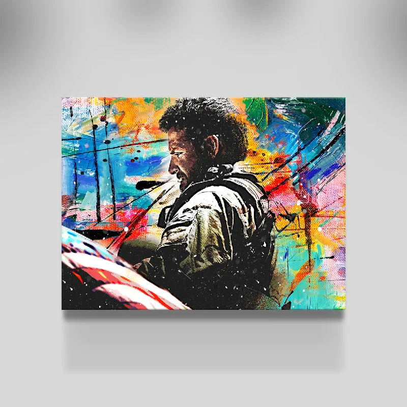 large inspirational wall art prints-American Sniper