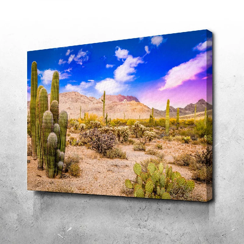 tropical floral wall prints-Arizona Desert Springtime