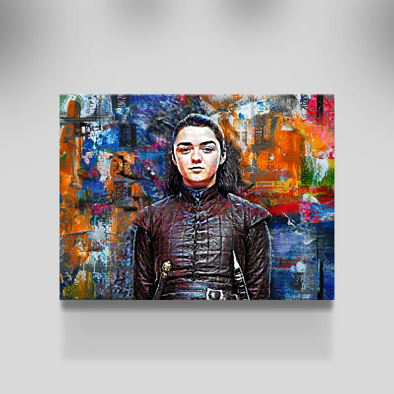 geometric prints for bedroom walls-Arya Stark