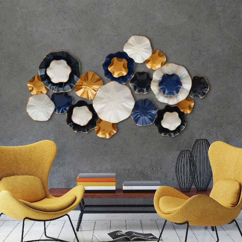 large wall art for living room-Big Size Multicolor Metal Wall Art