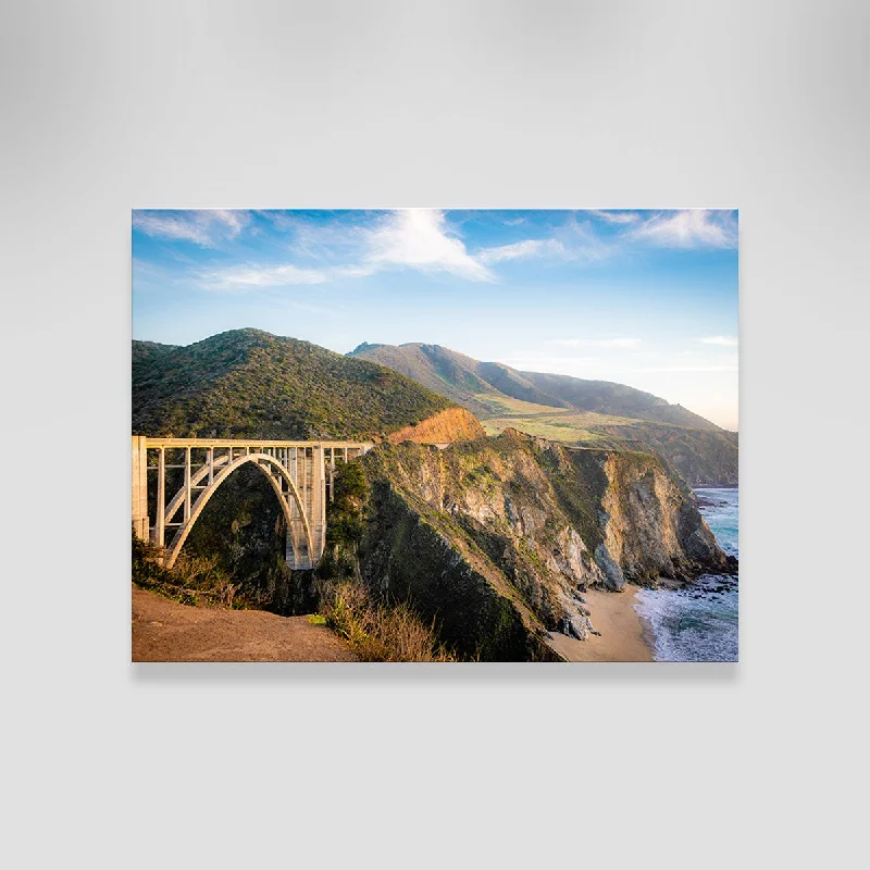 contemporary geometric photography art-Bixby Bridge