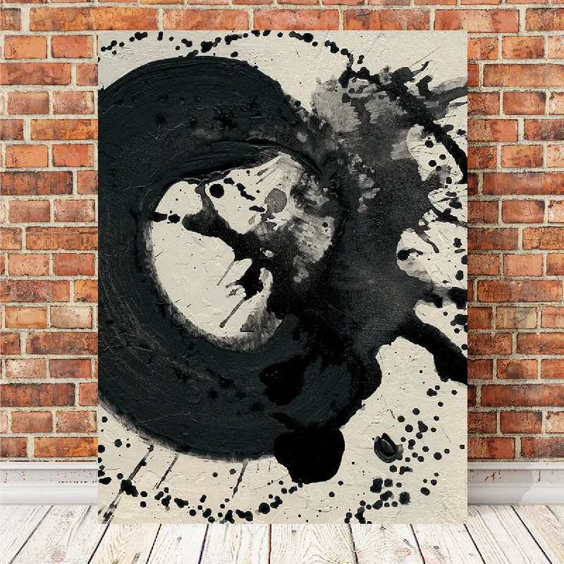 artistic pop art prints for wall-Black Spatter