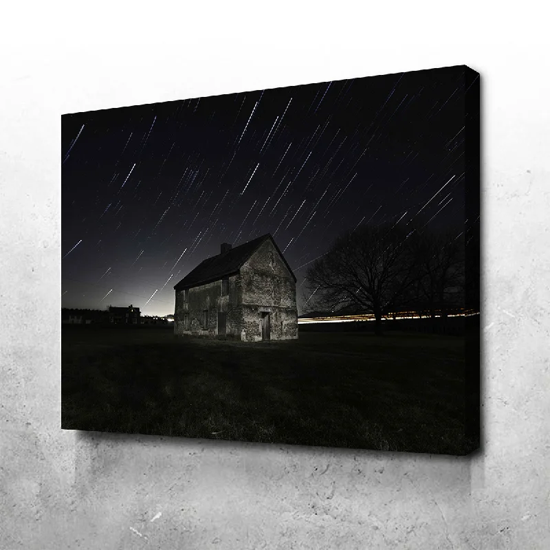 contemporary vintage canvas wall art-Civil War House