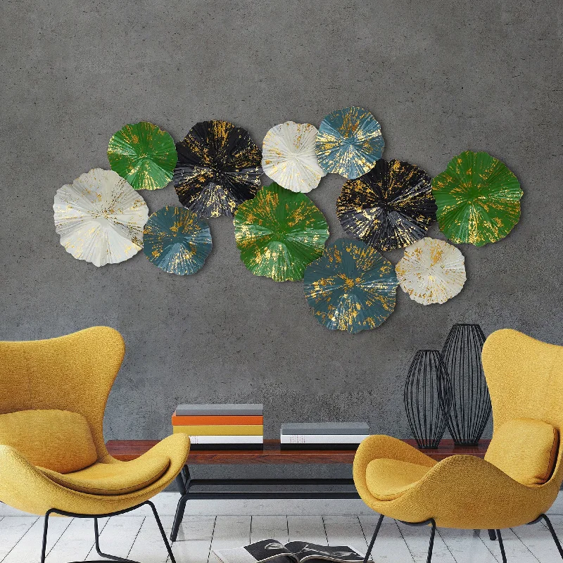 minimalist modern wall paintings-Contemporary Disc Metal Wall Art