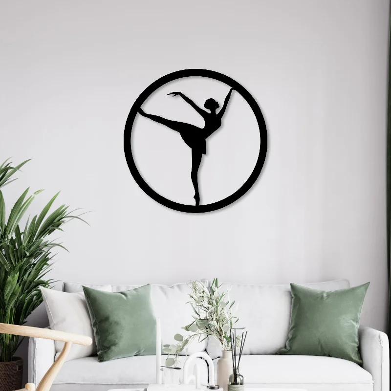 city art prints for wall-Dancing Pose Metal Wall Art