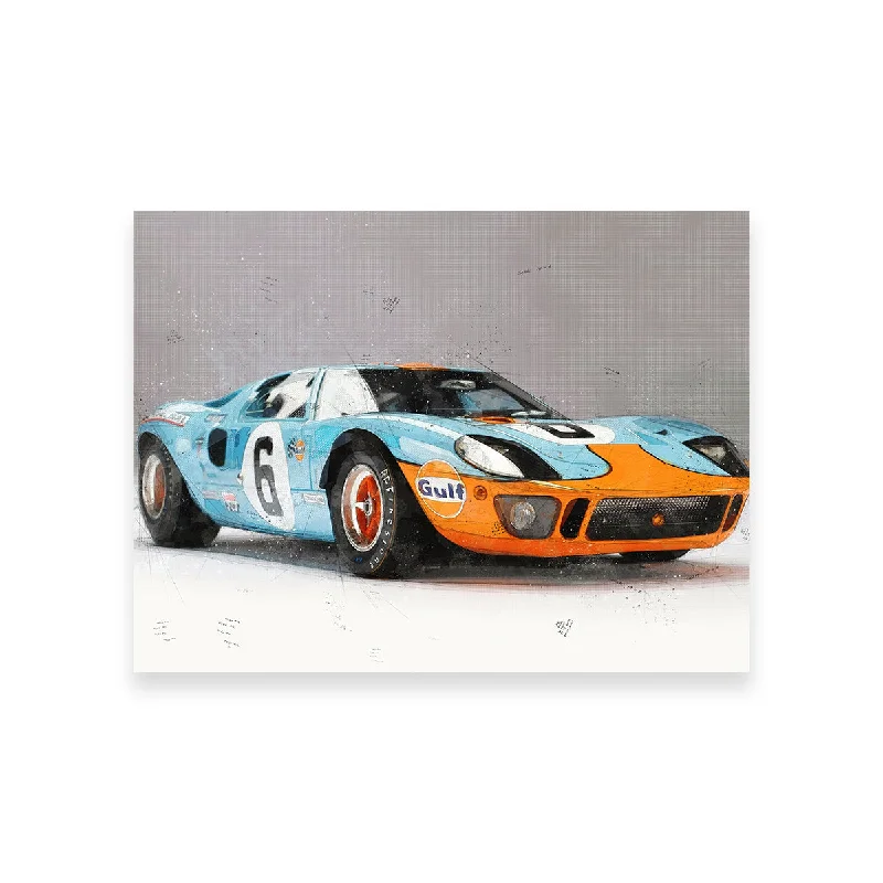 pop art canvas prints-Ford GT