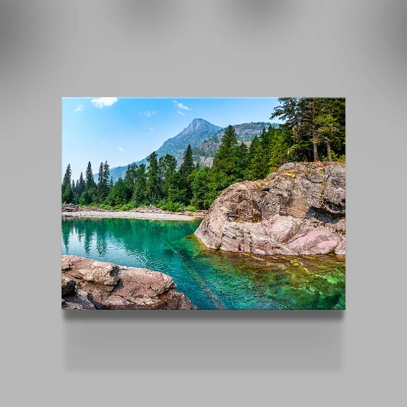 creative abstract wall decor-Glacier River