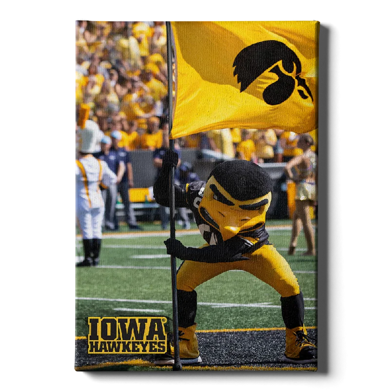 botanical modern art prints-Iowa Hawkeyes - Iowa Hawkeyes Herky on the 50