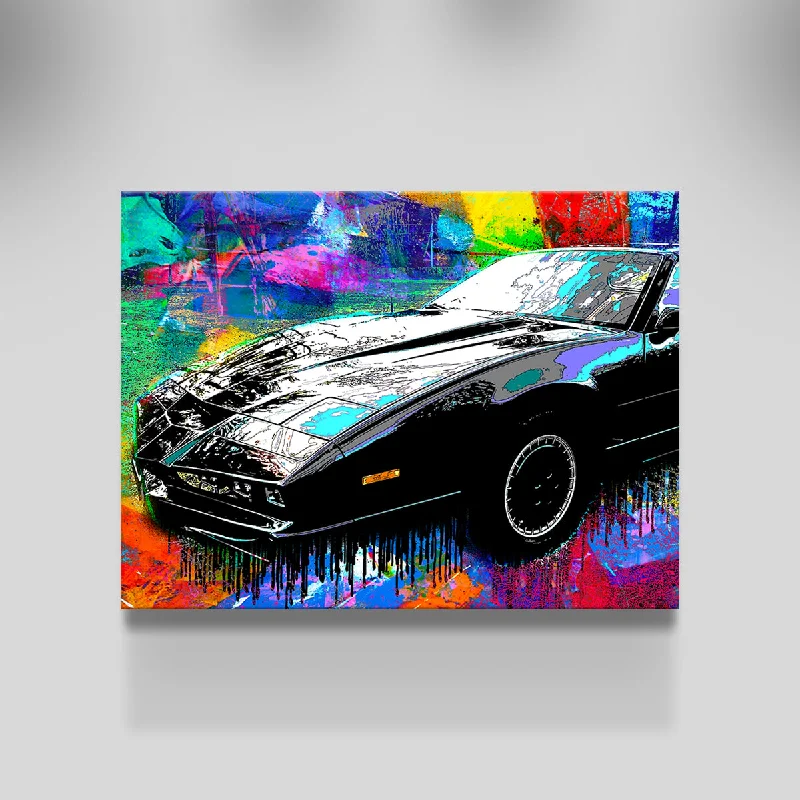 colorful geometric wall art for home-Knight Rider