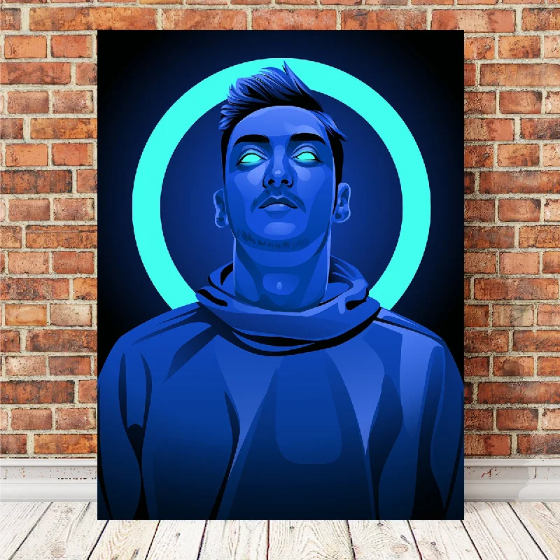 abstract nature wall decor-Mesut Ozil