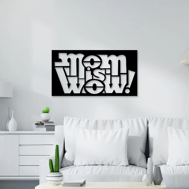 abstract nature inspired wall art-Mom Is Wow Metal Wall Art