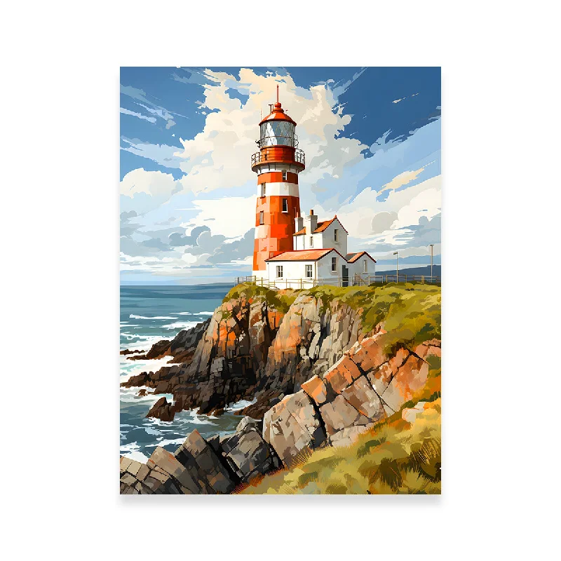 inspirational framed wall art-Norway - Tranoy Lighthouse