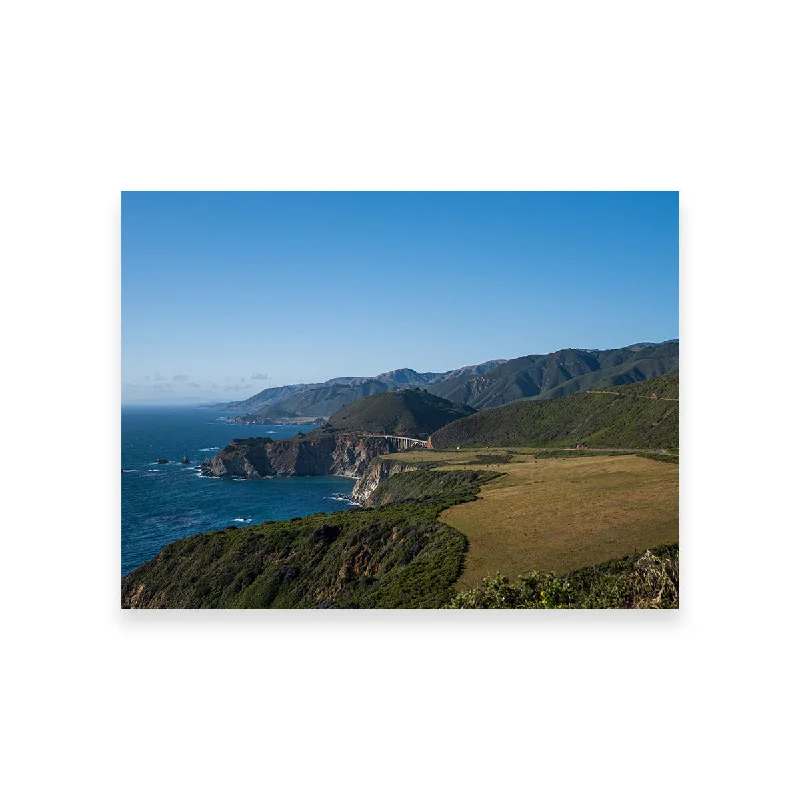 vintage travel art prints-Pacific Coast Hwy CA