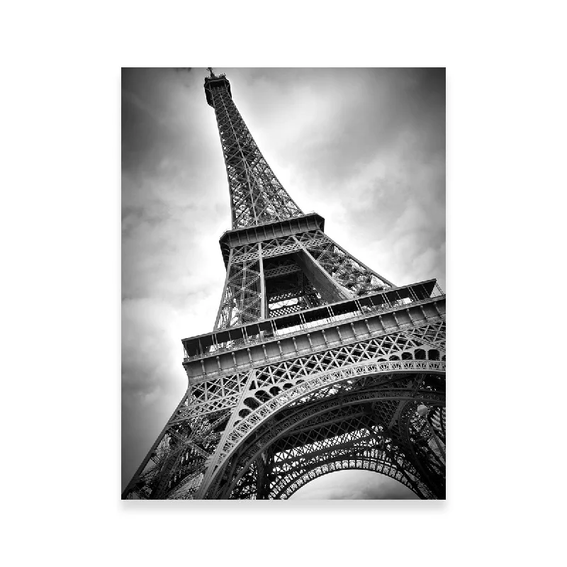 abstract floral paintings for living room-Paris Eiffel Tower