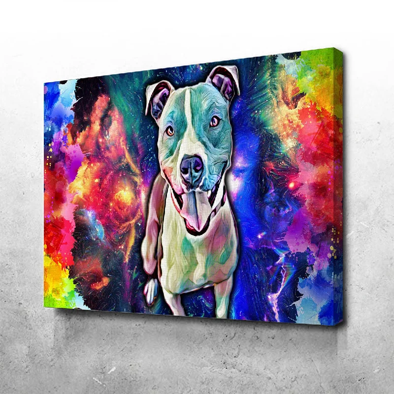 large nature canvas art-Pit Bull Canvas Set