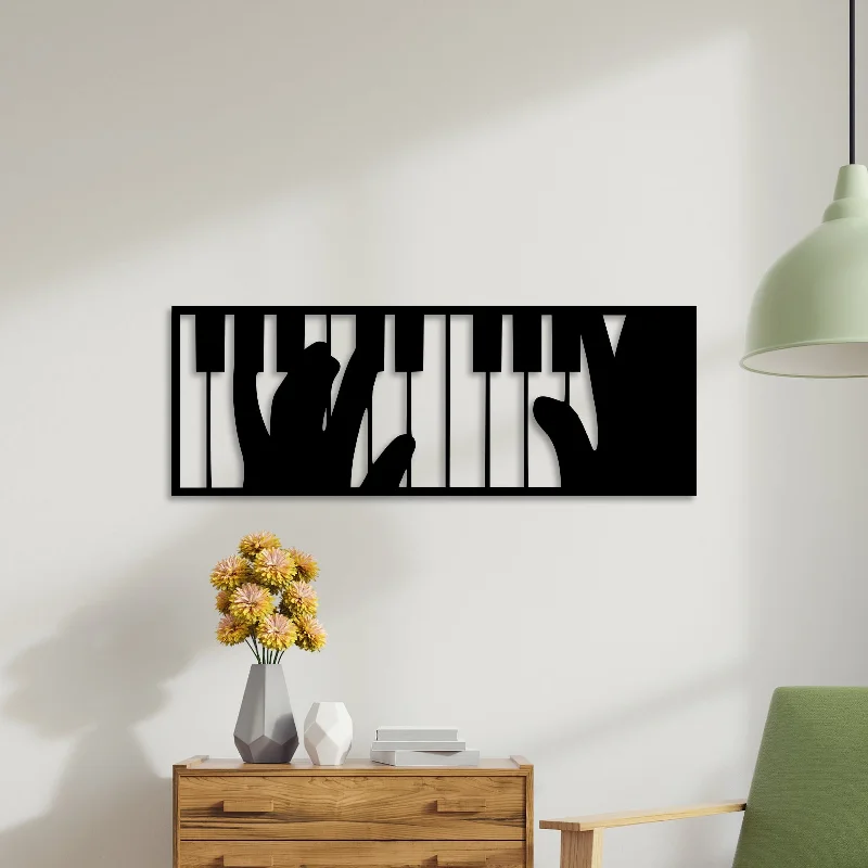 artistic nature photography-Playing Piano Metal Wall Art