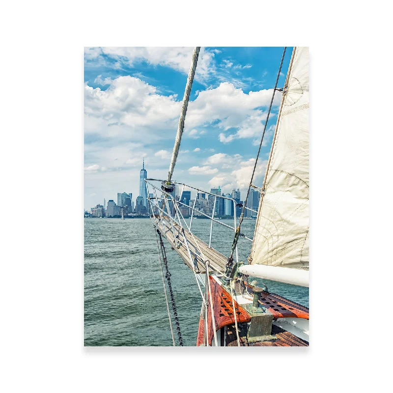 colorful geometric wall art for home-Sailing In New York