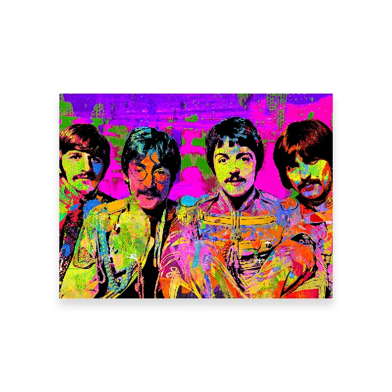 tropical art prints for bedroom-Sgt. Pepper's Beatles