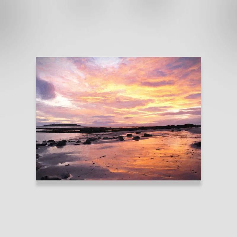 creative nature art for home-Soft Golden Sunrise