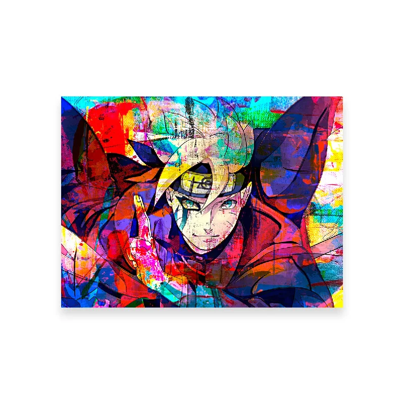 vibrant pop art wall prints-Son of Hokage