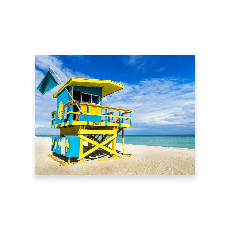 artistic floral wall decor-South Beach Lifeguard Tower