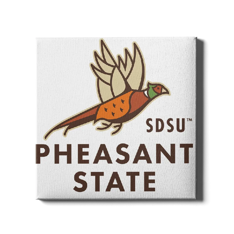 nature inspired abstract wall art-South Dakota State Jackrabbits - Pheasant State Logo