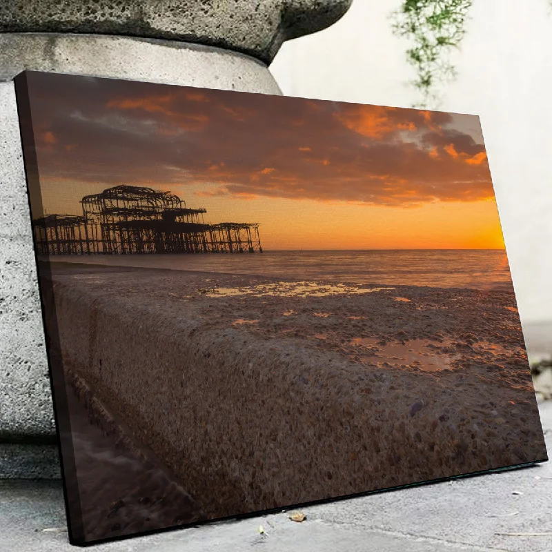 city skyline wall art-Sunset at West Pier