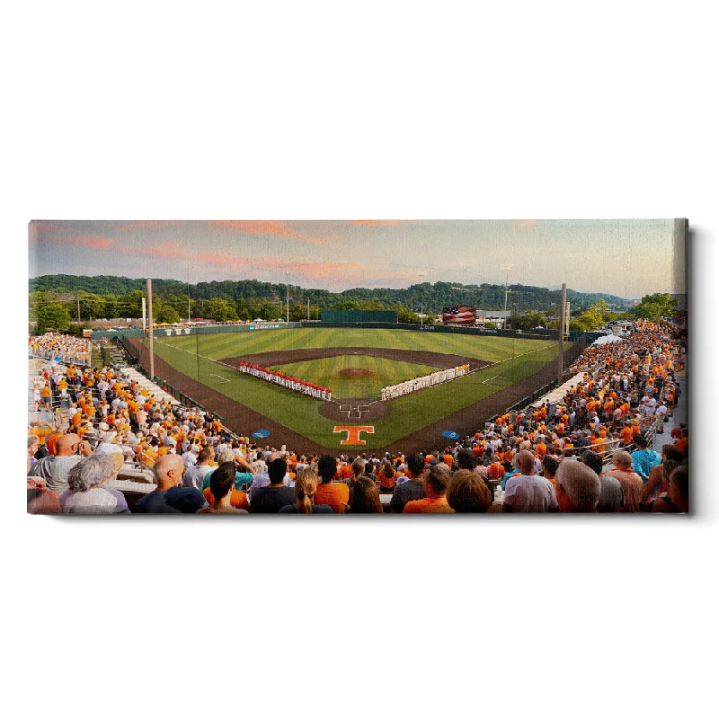 large modern art prints for bedroom-Tennessee Volunteers - Baseball Time in Tennessee Panoramic