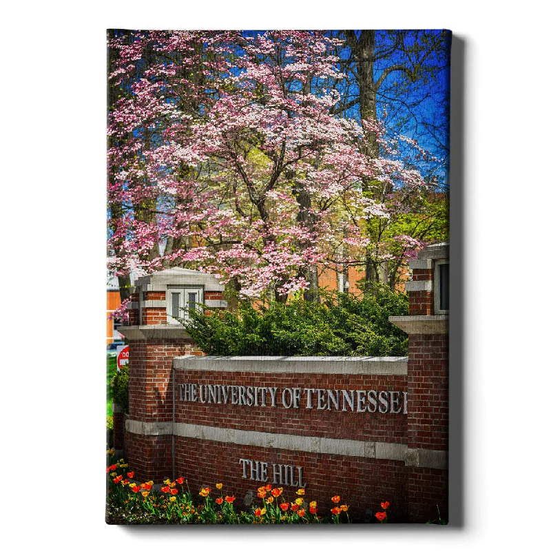 botanical print wall decor for living room-Tennessee Volunteers - Spring on the Hill