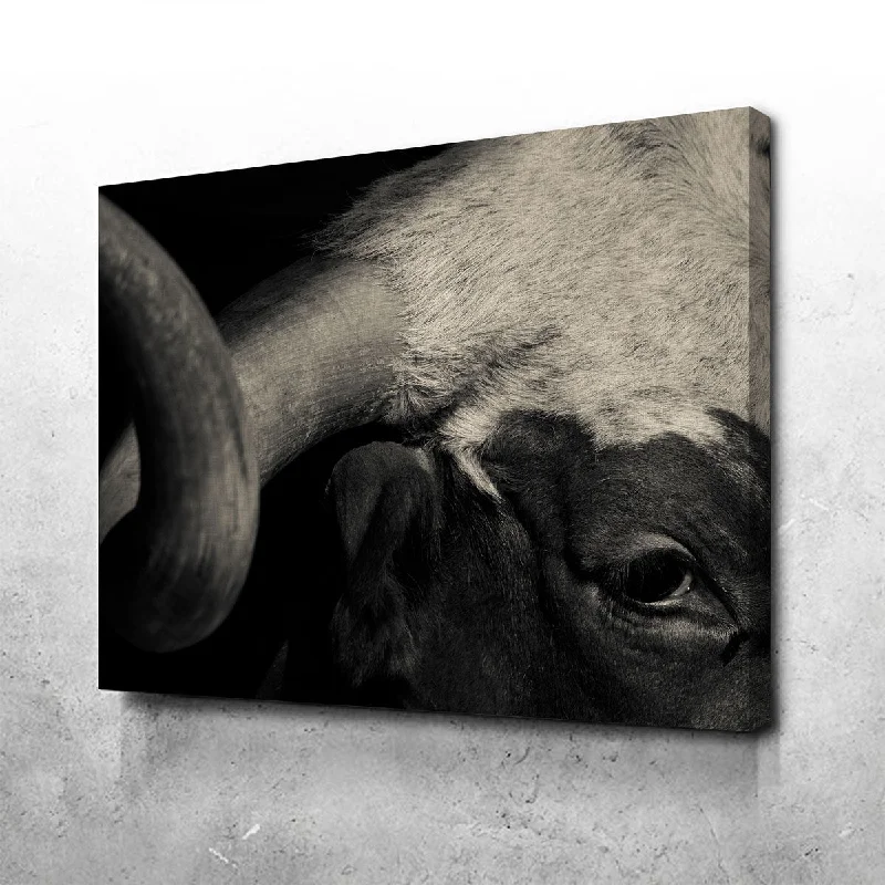 contemporary abstract art decor-Texas Longhorn Cow