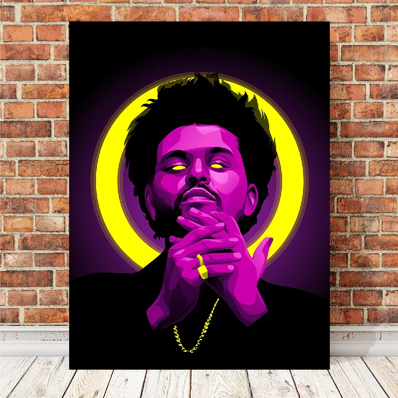 geometric botanical wall art-The Weeknd