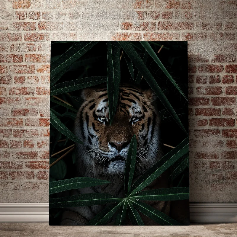 retro nature canvas wall art-Jungle Cat