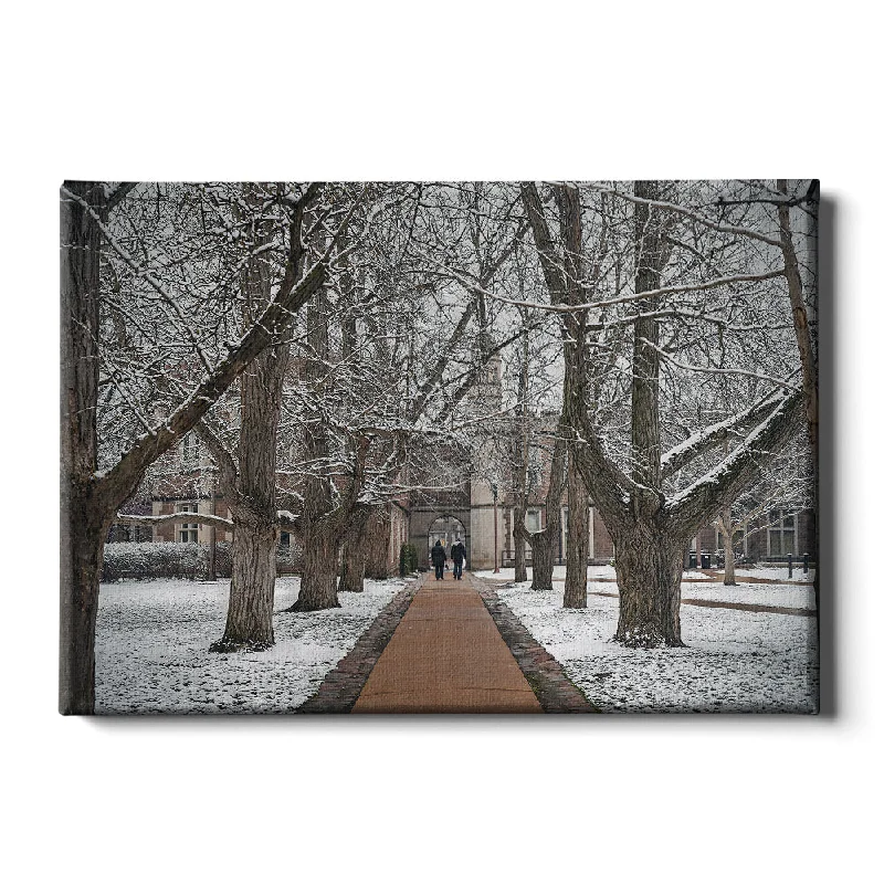 modern art prints for bedroom-WashU - Dunker and Ridgley Hall Winter