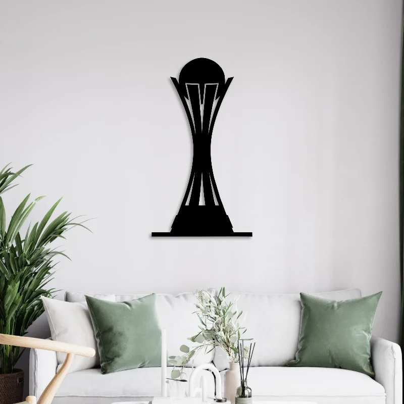 botanical canvas art for bedroom-Winning Trophy Metal Wall Art