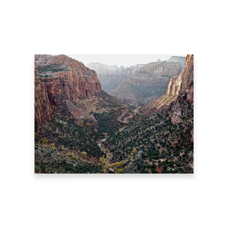 botanical canvas art for bedroom-Zion National Park